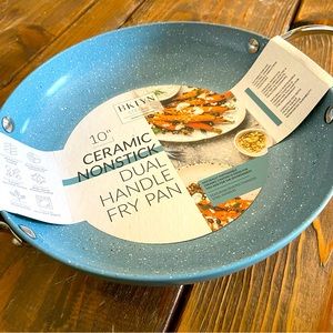 10” Double Handled Ceramic-coated nonstick Venus Pan by Brooklyn Steel Co.